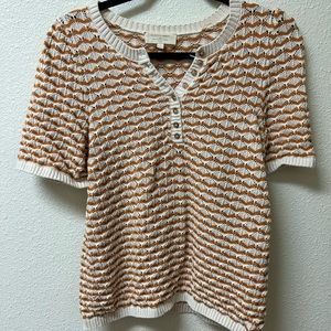 Sézane Maille Mae Knit Shirt Size Large